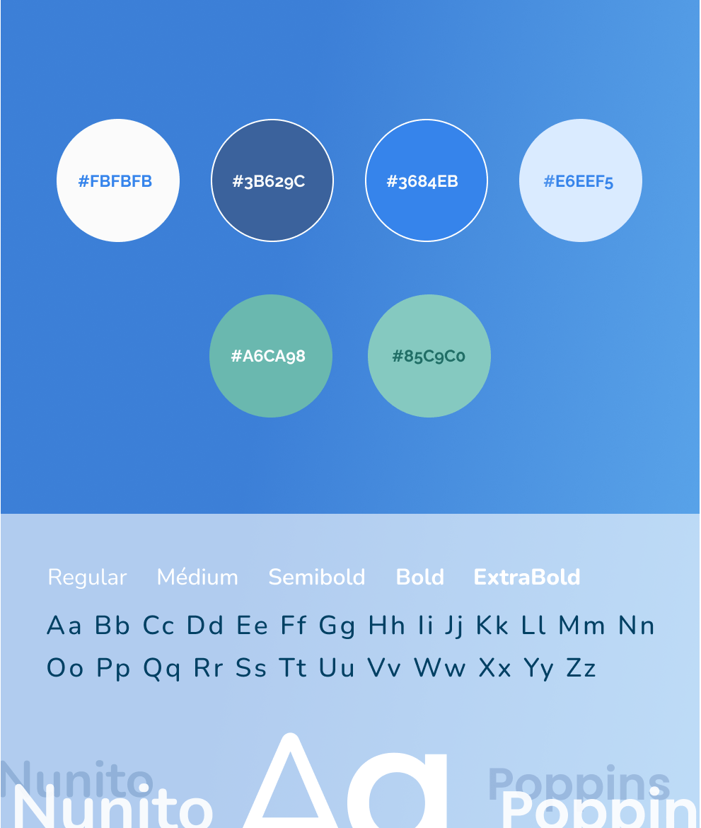 Charte graphique MDPT - Couleurs et typographies